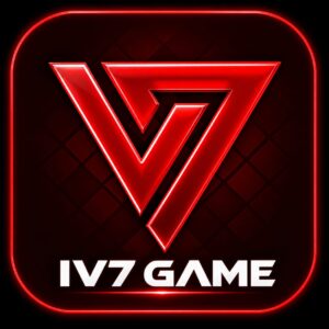IV7 Game Logo – Red Gaming Logo Design